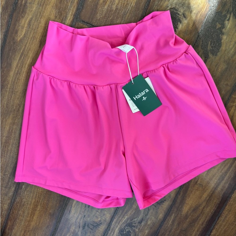 HALARA Women's High Waist Shorts - Pink